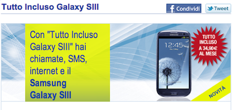 PosteMobile : Tutto Incluso Galaxy S3