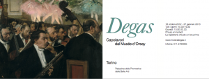 Edgar Degas. Palazzina della Società Promotrice delle Belle Arti di Torino