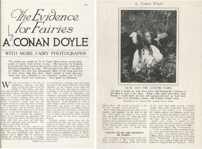 Sir Conan Doyle e le Fate di Cottingley Glen