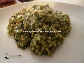 Risotto con Pesto di Spinaci