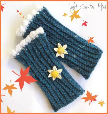 Crochet wrist warmers: scaldamani all'uncinetto