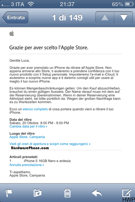 Situazione dei rifornimenti in Italia dopo un mese dal lancio dell’iPhone 5!