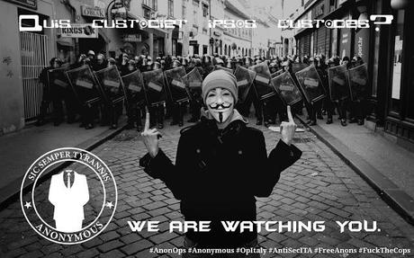 Anonymous colpisce la Polizia. Più di 3500 documenti riservati in rete.