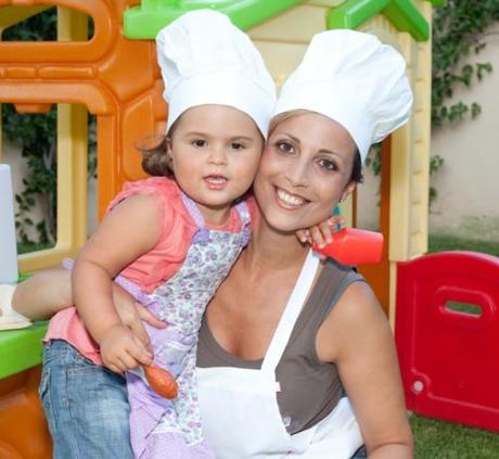 Silvia Bargigli con la figlia Marta