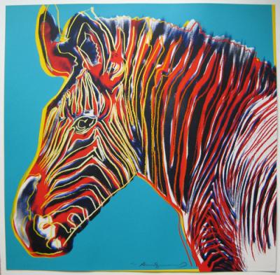 Andy Warhol “Grevy’s Zebra” 1983, Pop art