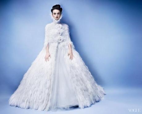 Keira Knightley su Vogue US in Chanel Haute Couture