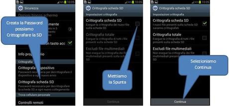 Guida Galaxy S3 : Come criptare i dati della scheda microSD