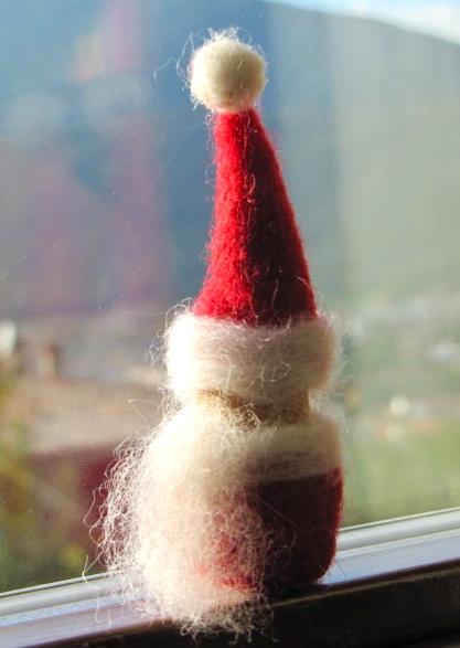 Tutorial Babbo Natale con Tappo sughero e lana cardata