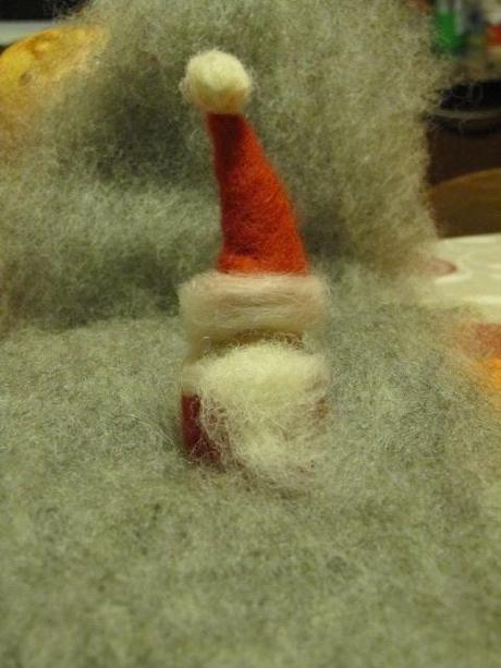 Tutorial Babbo Natale con Tappo sughero e lana cardata