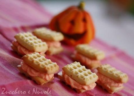 Mini waffle con ganache al cioccolato bianco…