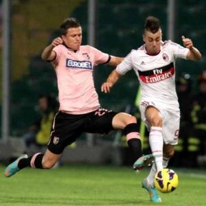 Il Milan impatta 2-2 a Palermo