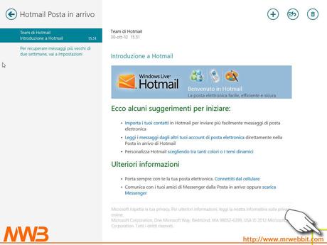 Scaricare la posta con protocollo POP3 e Windows 8