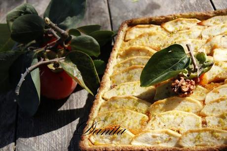 Crostata di mele e cachì