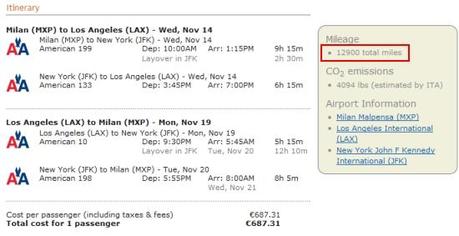 Doppie miglia American Airlines per tutto il resto del 2012!