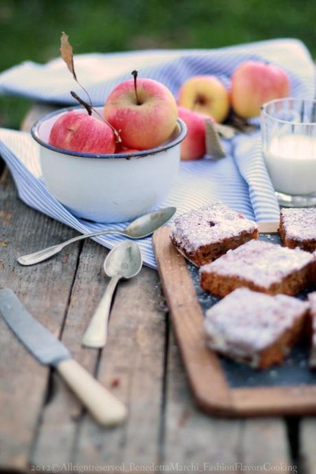 Una torta che sa di autunno, una torta che sa di casa - Apple and pumpkin cake (light)