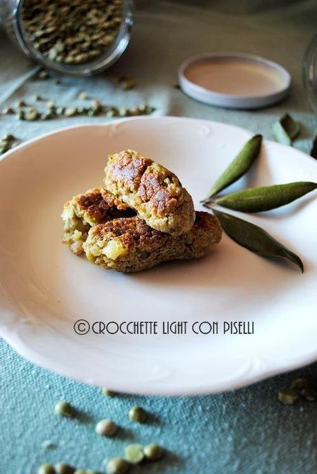 Crocchette light con piselli