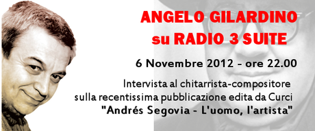 Angelo Gilardino su Radio 3 Suite