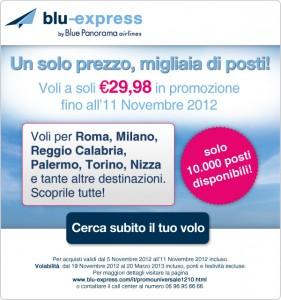 Blu-express: Vola a 29,98€, solo 10000 posti disponibili!