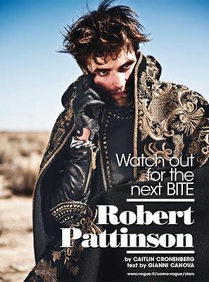 Robert Pattinson in Dolce & Gabbana su L'Uomo Vogue Italia