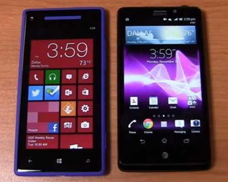 Sony Xperia e HTC 8X Video Comparazione tra smartphone Windows Phone