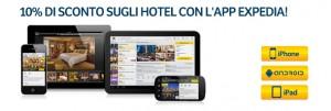 Expedia: Sconto esclusivo 10% scaricando l’app Expedia Hotel