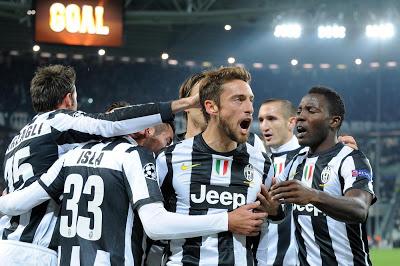 Juventus-Nordsjaelland 4-0, Marchisio, Vidal, Giovinco e Quagliarella calano il poker