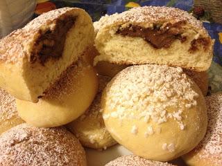 krapfn al forno ripieni di nutella