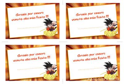 Inviti di compleanno pronti da stampare - Dragon Ball
