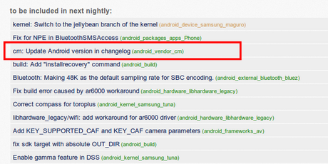 CyanogenMod rilascia la versione CM10 20121109: forse l'ultima con Android 4.1.2