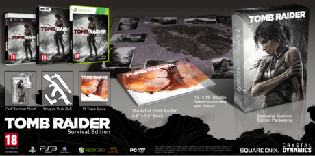 Tomb Raider, in rete le immagini dei contenuti della Survival e Collector’s Edition