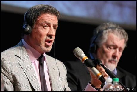 ROME, ITALY - NOVEMBER 14:  Actor Sylvester Stallone speaks at the 'Bullet To The Head' Press Conference during the 7th Rome Film Festival at the Auditorium Parco Della Musica on November 14, 2012 in Rome, Italy.  (Photo by Ernesto Ruscio/Getty Images)