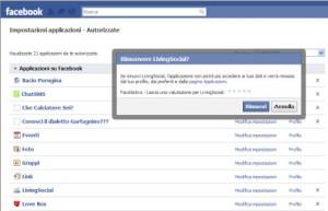 Facebook: come rimuovere un’applicazione