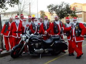 Babbo Natale in moto a Sassari