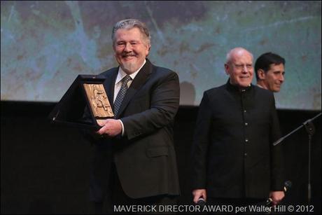 ROME, ITALY - NOVEMBER 14:  Director Walter Hill with his Maverick Award onstage ahead of the 'Bullets To The Head' Premiere during the 7th Rome Film Festival at the Auditorium Parco Della Musica on November 14, 2012 in Rome, Italy.  (Photo by Elisabetta Villa/Getty Images)