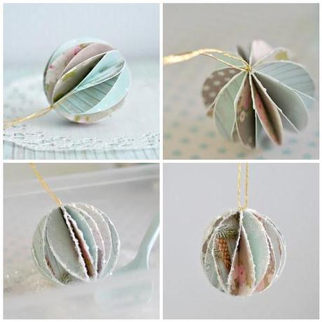 Paper baubles - Idee sotto l'albero di Natale *1