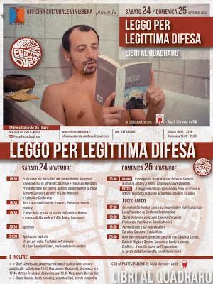 Leggo per legittima difesa - Roma, 24/25 novembre