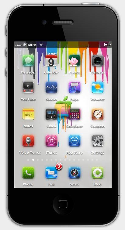 iPhone Theme - Apple Chromatic by Bodman