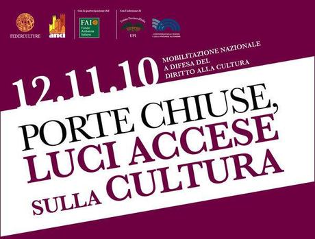 Porte chiuse, luci accese sulla cultura