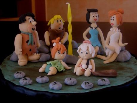 Cake topper: Flintstones