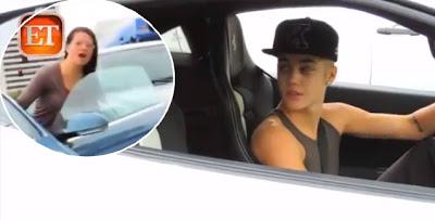 Justin Bieber cafone sulla Ferrari manda il traffico in confusione