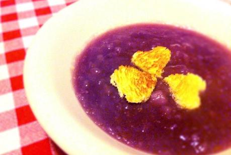 Zuppa di cavolo rosso e patate