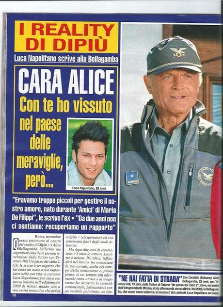 DI PIU' (Dicembre): LUCA SCRIVE AD ALICE