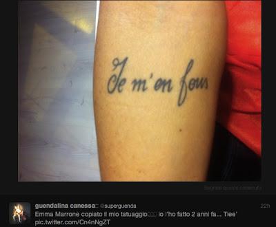 Guendalina Canessa e il tatuaggio della discordia
