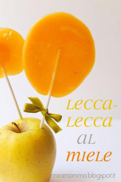 Lecca lecca al miele fatti in casa