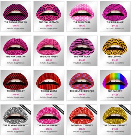 Violent Lips: tatuaggi temporanei per labbra, cose ne pensate?