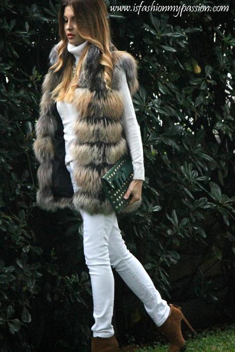 Smanicato in pelliccia, fur vest