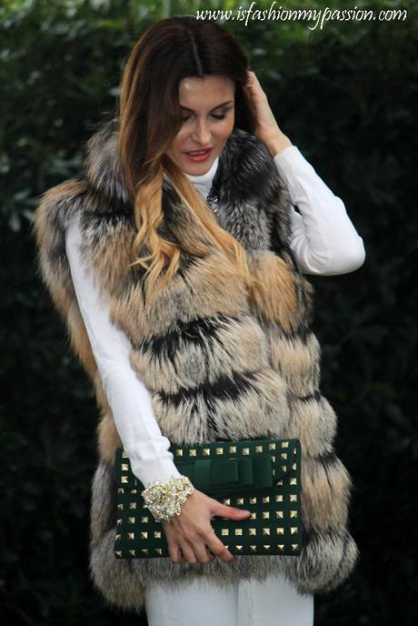 Smanicato in pelliccia, fur vest