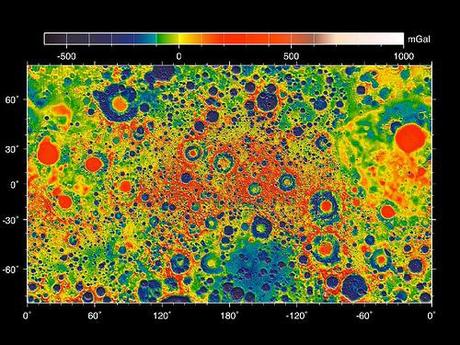 GRAIL mappa dei campi gravitazionali della Luna