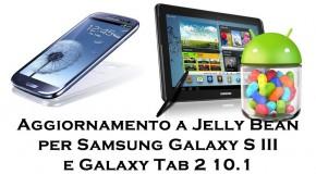Samsung Galaxy S III e Galaxy Tab 2 10.1 aggiornati a Jelly Bean - Logo