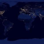 La terra vista dallo spazio di notte01
